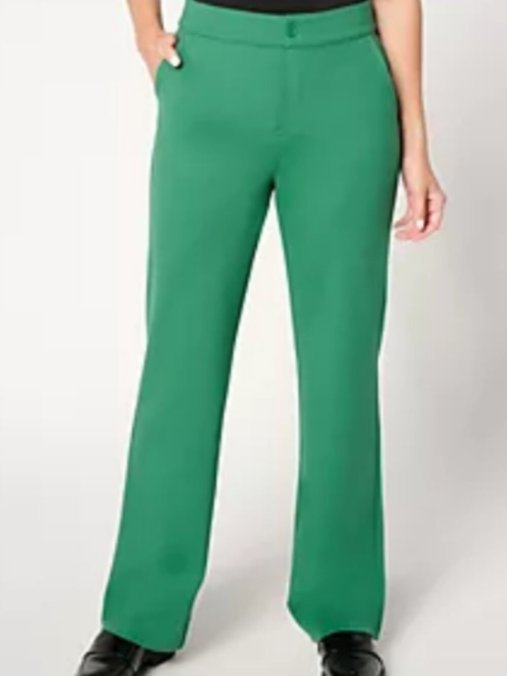 Carla Rockmore Collection Emerald Crepe Ponte Trousers Women’s 12P NWOT